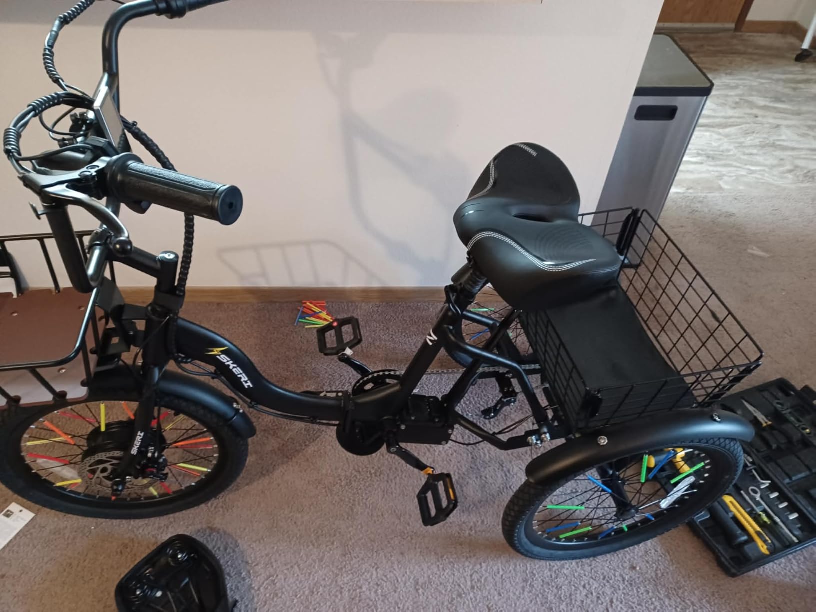 Skeri Electric Trike, Peak 1000W Electric Tricycle for Adults, 20