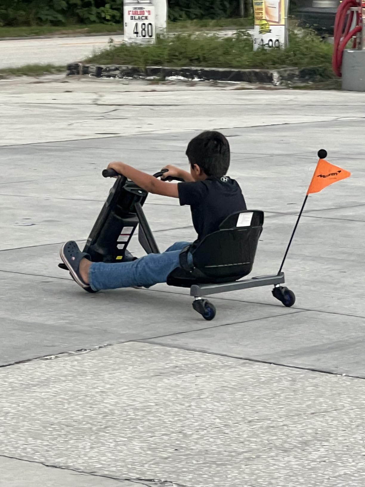 Licensed McLaren Electric Go Kart for Kids, 24V Drifting Go Cart Shift - 360° Spin, Stepless Twist Grip, Max 6 MPH, 3 Adjustable Seat, Music, Drift Kart for Riders up to 132 lbs, Black/24V customer photo 2