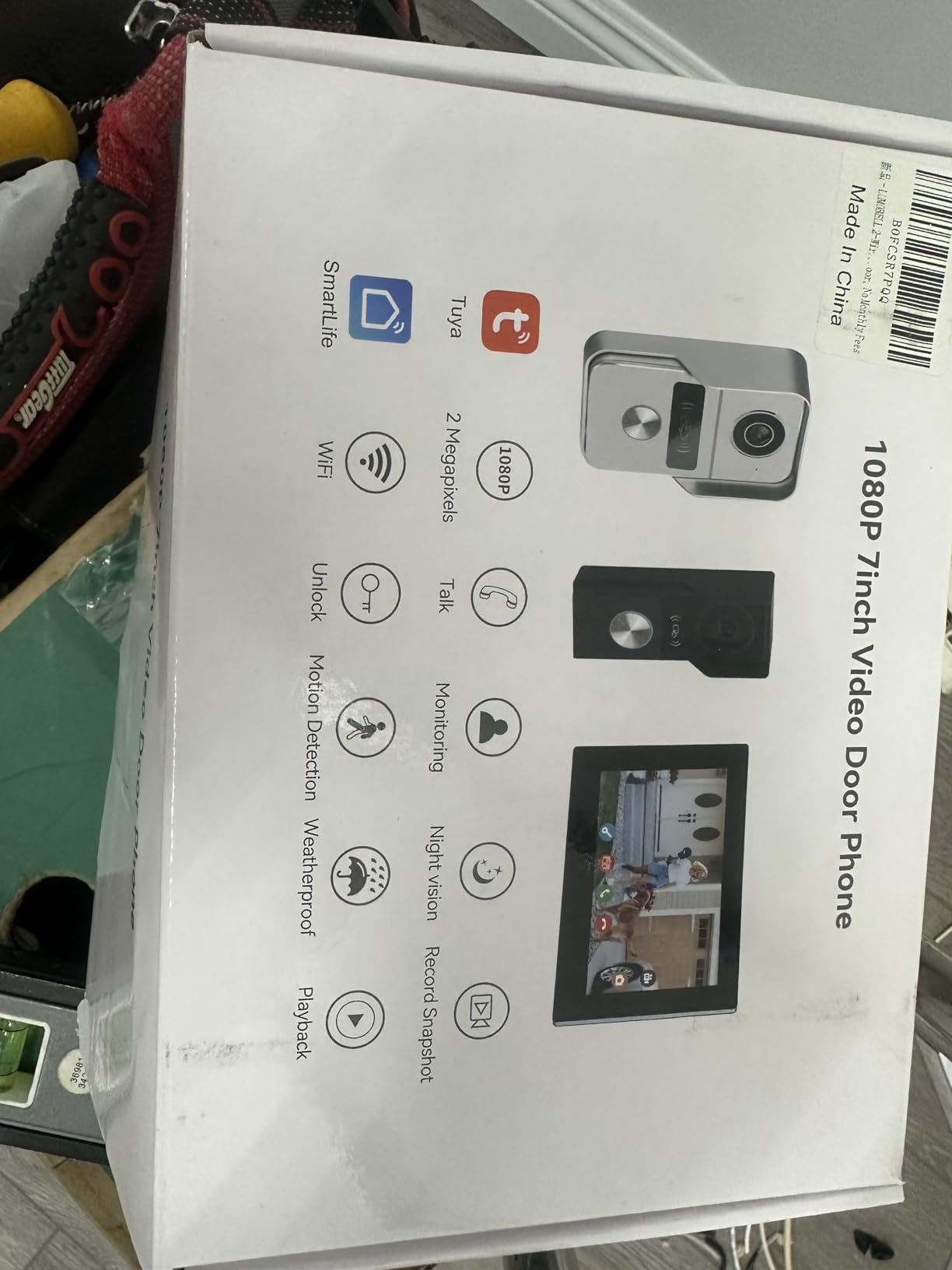 2-Wired Video Intercom System with Dual 7'' Touch Screen, 1080P HD Camera & 130 Wide Angle, Two-Way Calling Between Screens, Tuya APP Remote Control, Waterproof, for Villa Apartment customer photo 2