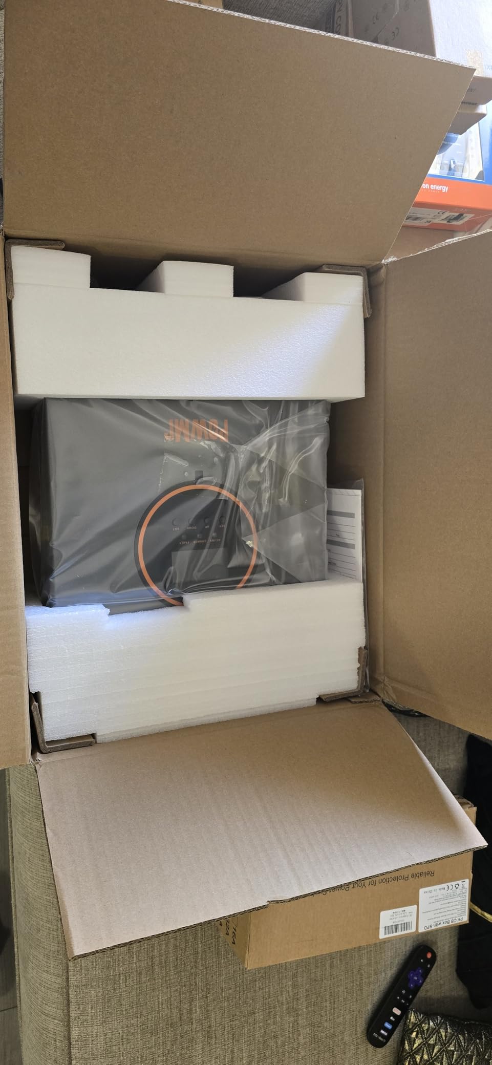 PowMr 5000W Hybrid Solar Inverter 48V to 110/120V AC, Pure Sine Wave Power Inverter 5KW, Built-in 80A MPPT Controller, Max.PV Input 5500W, 500V, 22A, Work for 48V Lead Acid, Lithium Batteries customer photo 1