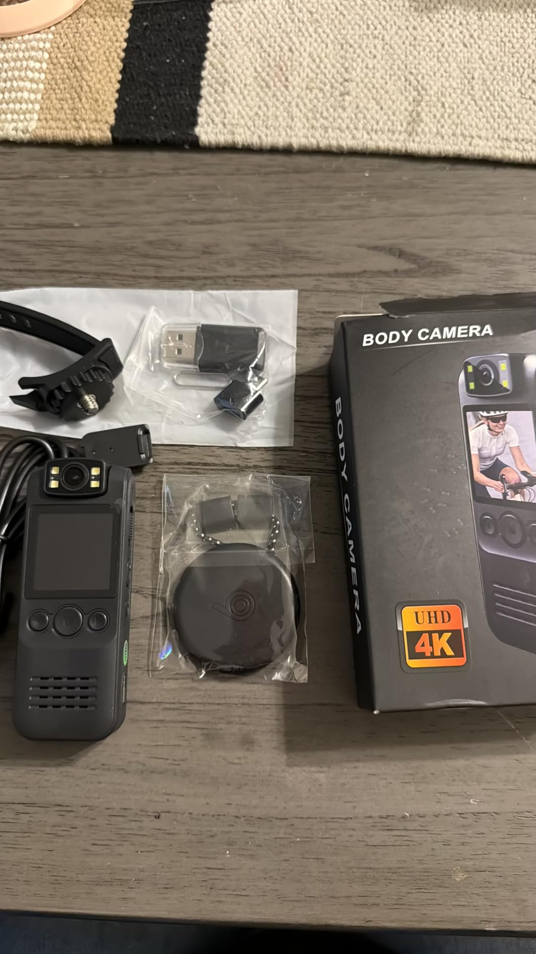 4K Body Camera with Audio and Video Recording, 128GB Mini Wearable Cam with Magnetic Lanyard, Body Worn Camera for Travel, Cycling, Work Security, Police Law Enforcement customer photo 1