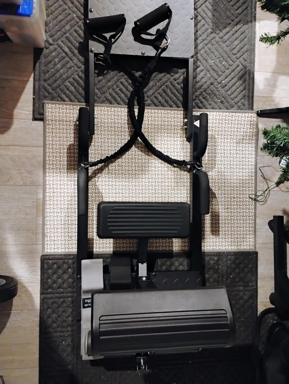 BODYRHYTHM Hip Thrust Machine with 2 Sets of Resistance Bands, Sissy Squat Machine, Squat Workout Machine & Glutes Workout Equipment, Bulgarian Split Squat Stand for Legged Lunges customer photo 1