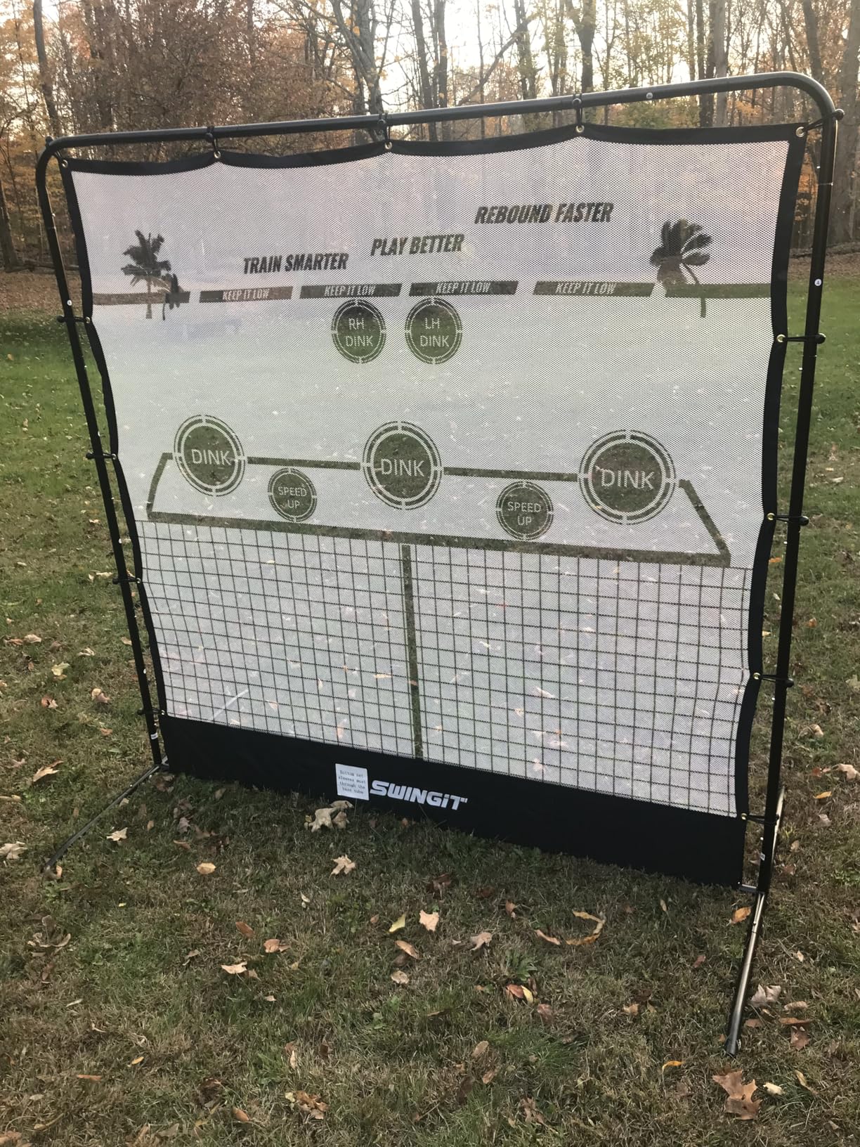 Portable Pickleball Rebounder Net with Kitchen Lines System, Solo Training Net System for Dinks, Volleys & Drives, Accuracy Trainer with Carry Bag, for Backyard, Driveway, Garage customer photo 1