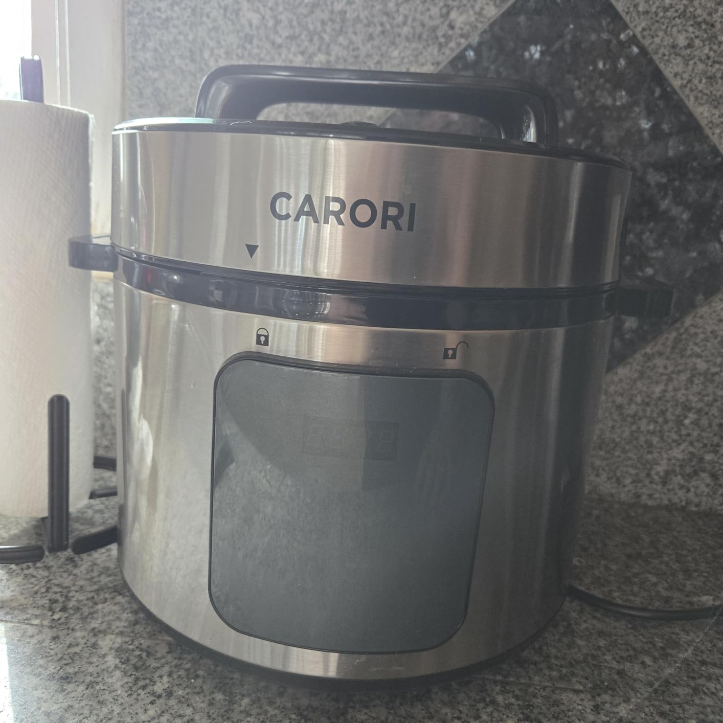 9-in-1 Electric Pressure Cooker, 1000W Instant Multi-Cooker with IMD Touchscreen, Olla de Presion, Non-Stick Pot, Rice Cook, Slow Cook, Steamer, Sauté, Warmer, Safe Venting, Silver 8 Qt customer photo 2
