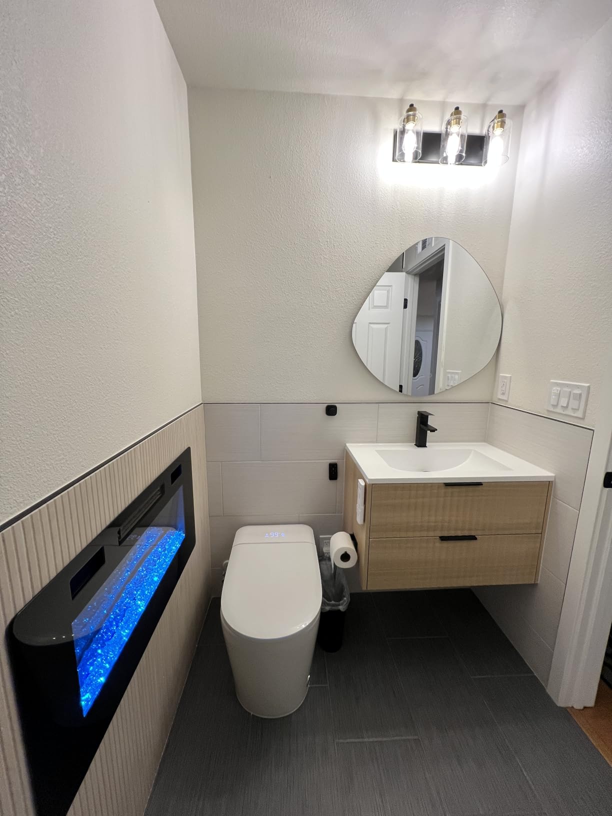 Smart Toilet with Bidet Built in, Bidet Toilet with Heated Seat and Night Light, One Piece Toilet for Bathroom, UV-C light, Foam Shield, Dual Flush - Manual Lid/Seat customer photo 2