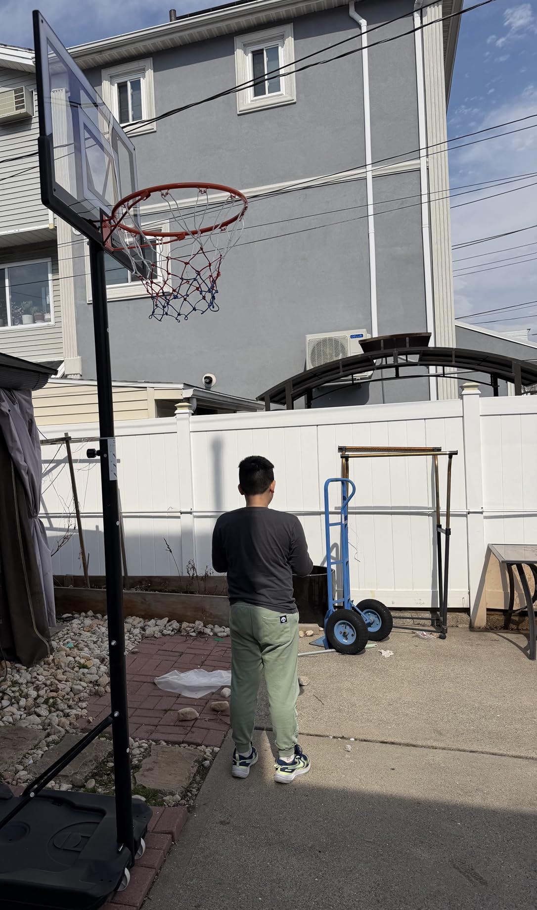 Basketball Hoop Outdoor 10FT with Shatterproof 40 Inch Backboard, Portable Basketball Hoop Goal System for Kids/Youth/Adults in Backyard/Driveway/Indoor customer photo 1