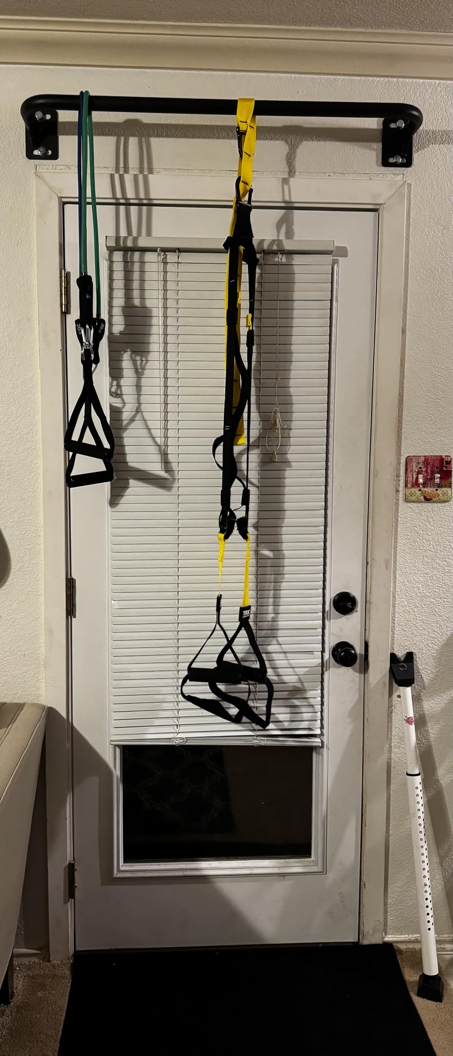 PAPABABE Wall Mounted Pull Up Bar, Chin Up Bar, Strength Training Pull-Up Bars Chin Up Bars for Home Gym customer photo 1