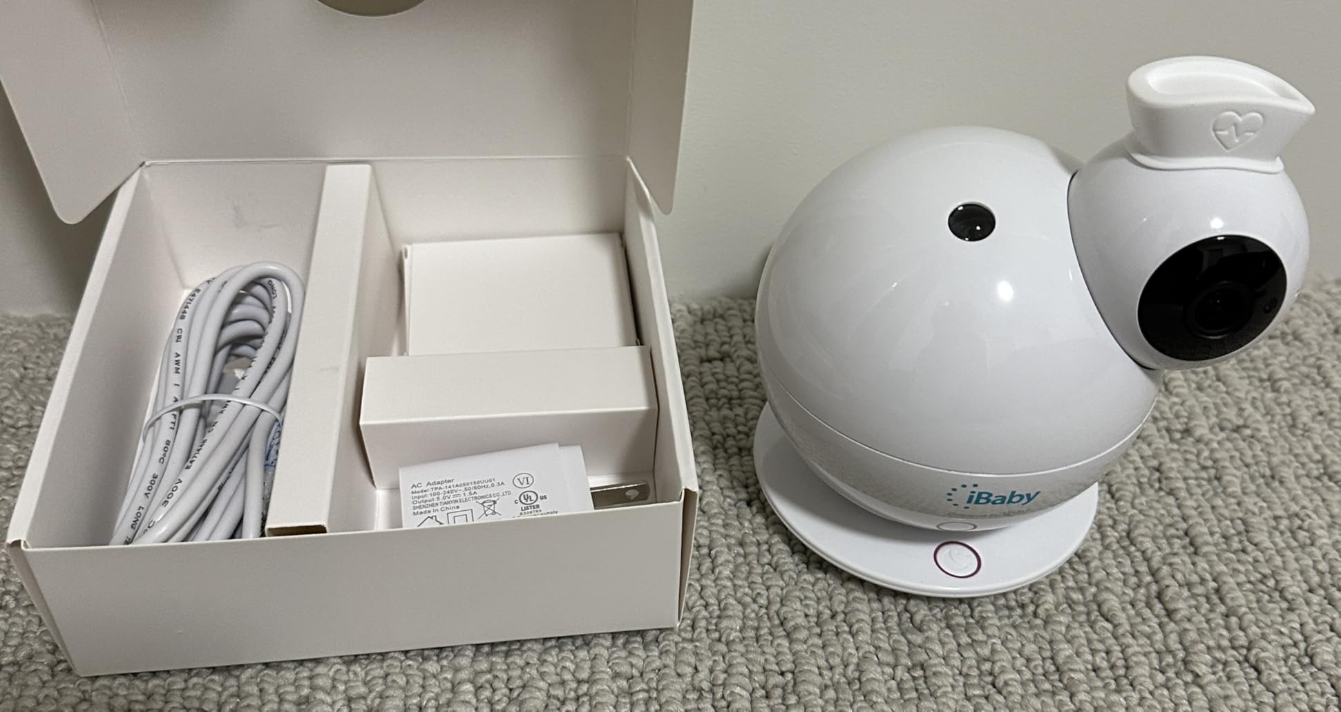 iBaby i7 Contactless Baby Breathing Monitor, Wellness Baby Monitor: Track Breathing, Sleep Pattern - 1080p WiFi Camera, 360° View, Night Vision, 2-Way Audio, Cry & Safety Alerts, Wall Mount customer photo 1