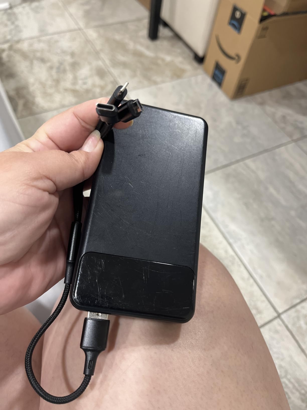 LILIO Portable Charger Power Bank, 60,000mAh Battery Pack, 22.5W Power Bank Fast Charging with USB Cable, Phone Charger for iPhone 17/16/15/14/13 All Series/Samsung/Android, Camping Essentials, Black customer photo 2