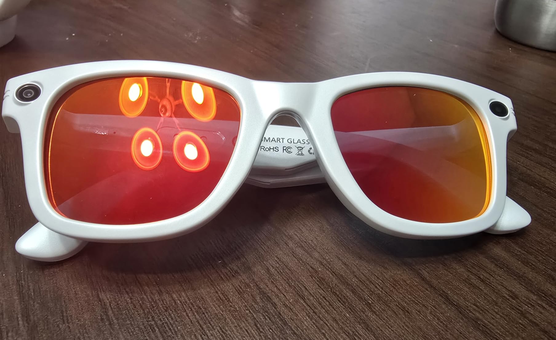 AI Smart Glasses with Camera and Bluetooth, 8MP 2K HD Camera Glasses, AI Voice Control, AI Photo Recognition and Translation, Smart Anti-Blue Light Glasses, IP67 Waterproof customer photo 2