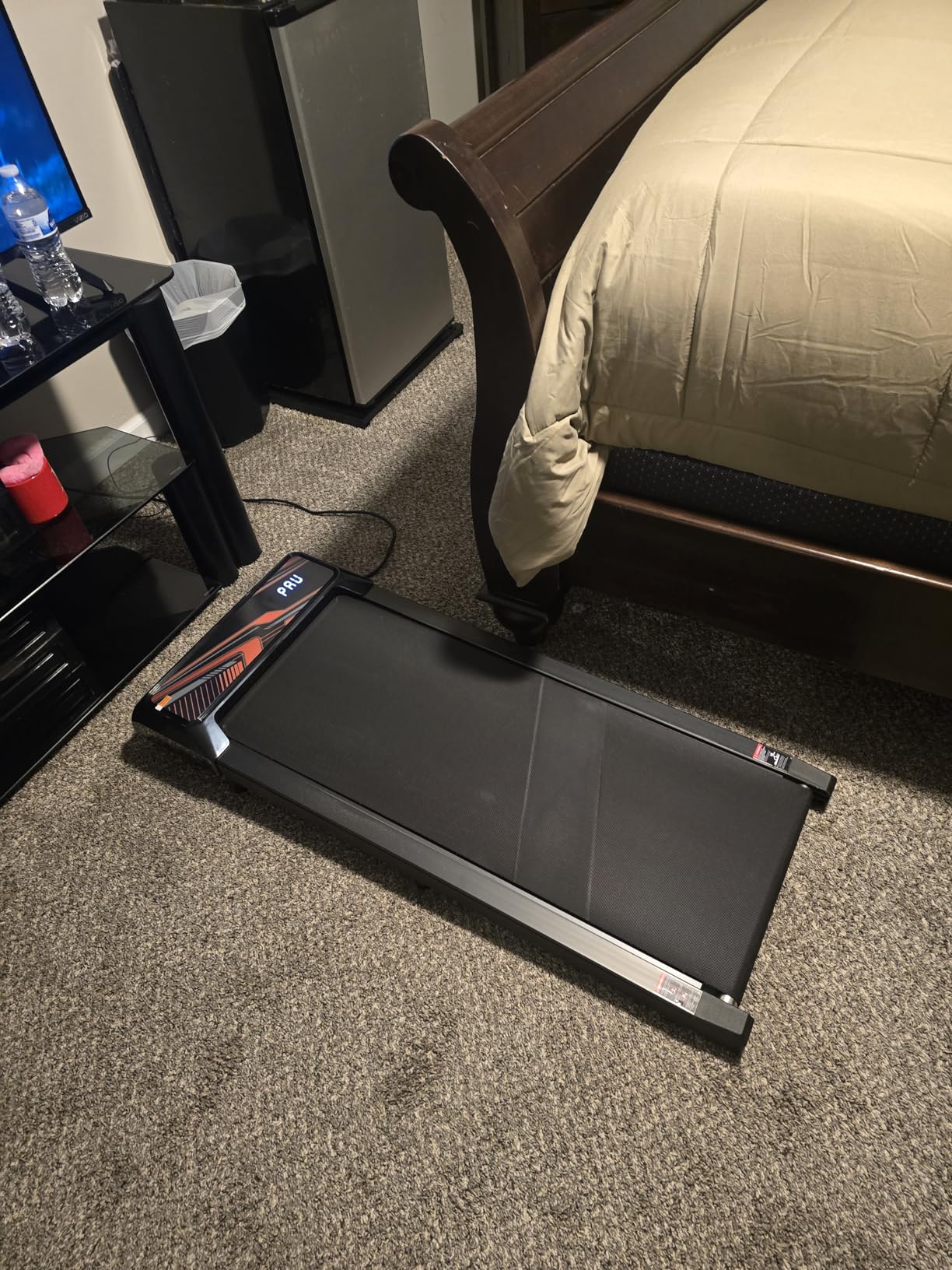 2.5HP Walking Mat with Incline pad,Under Desk Treadmill, Walking Running Pad with Remote, 3 in 1 Low Noise Small Mini Portable Treadmill with Led Screen, Compact Treadmills for Home, 265lbs Capacity customer photo 1