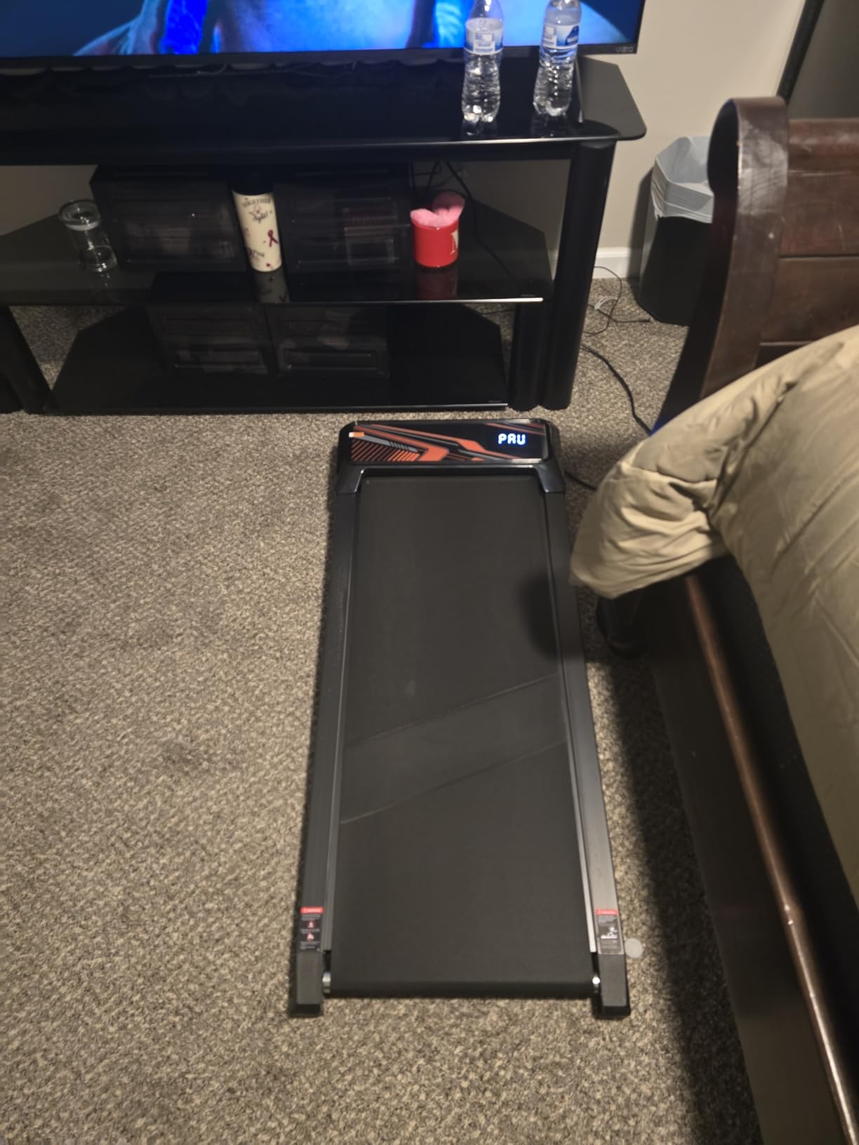 2.5HP Walking Mat with Incline pad,Under Desk Treadmill, Walking Running Pad with Remote, 3 in 1 Low Noise Small Mini Portable Treadmill with Led Screen, Compact Treadmills for Home, 265lbs Capacity customer photo 2
