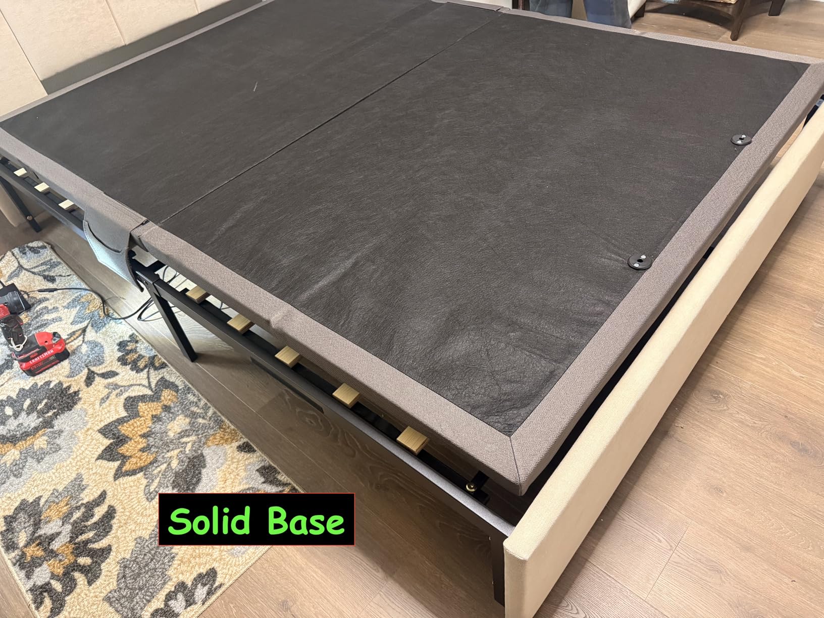 Amada Adjustable Bed Frame Split King Size, Electric Bed with Head & Foot Incline, Zero-Clearance and Zero Gravity Mode, 4 USB Ports and Wireless Remote, Easy Assembly customer photo 1
