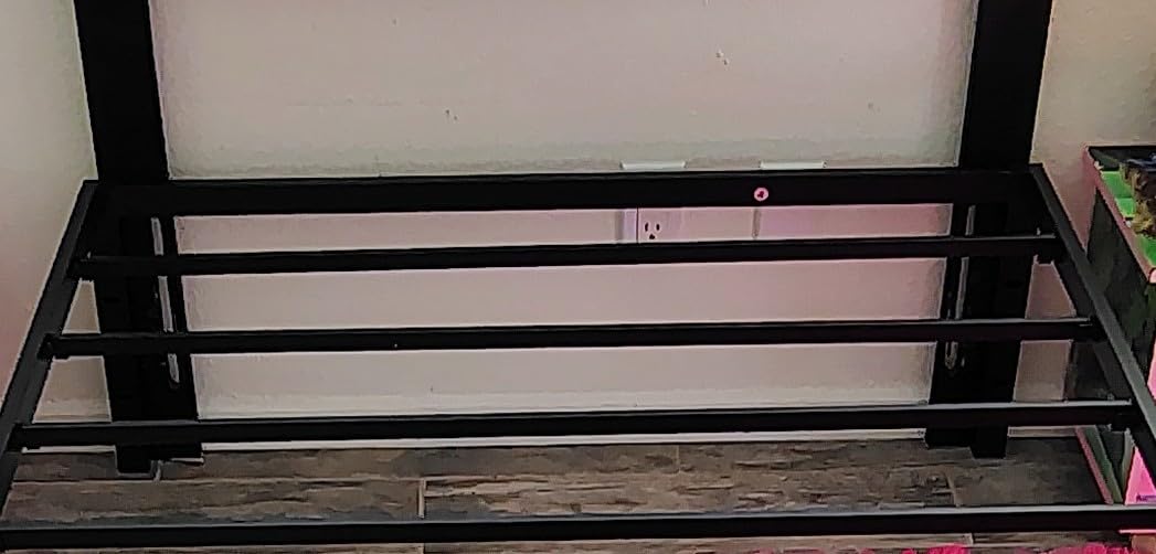Allewie Queen Bed Frame, 14 inch Metal Platform Beds with Storage Space, No Box Spring Needed and Easy Assembly, Black customer photo 1