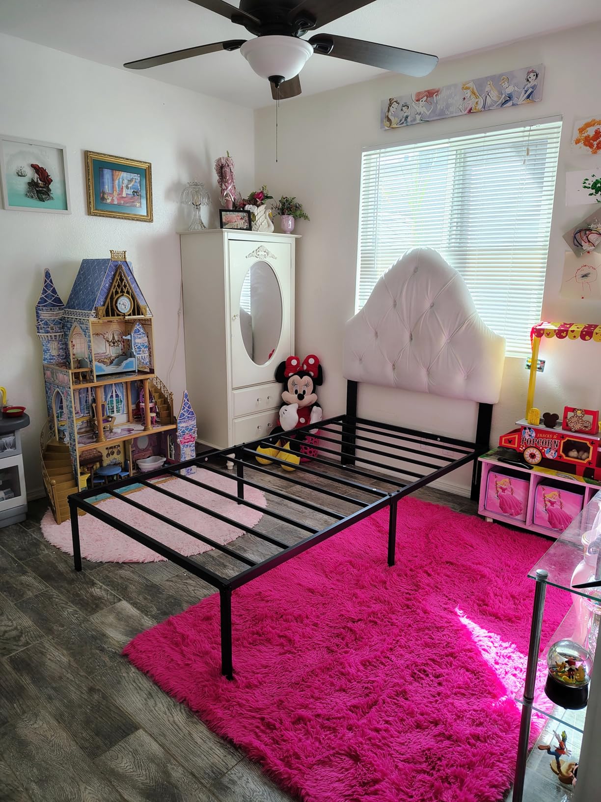 Allewie Queen Bed Frame, 14 inch Metal Platform Beds with Storage Space, No Box Spring Needed and Easy Assembly, Black customer photo 2