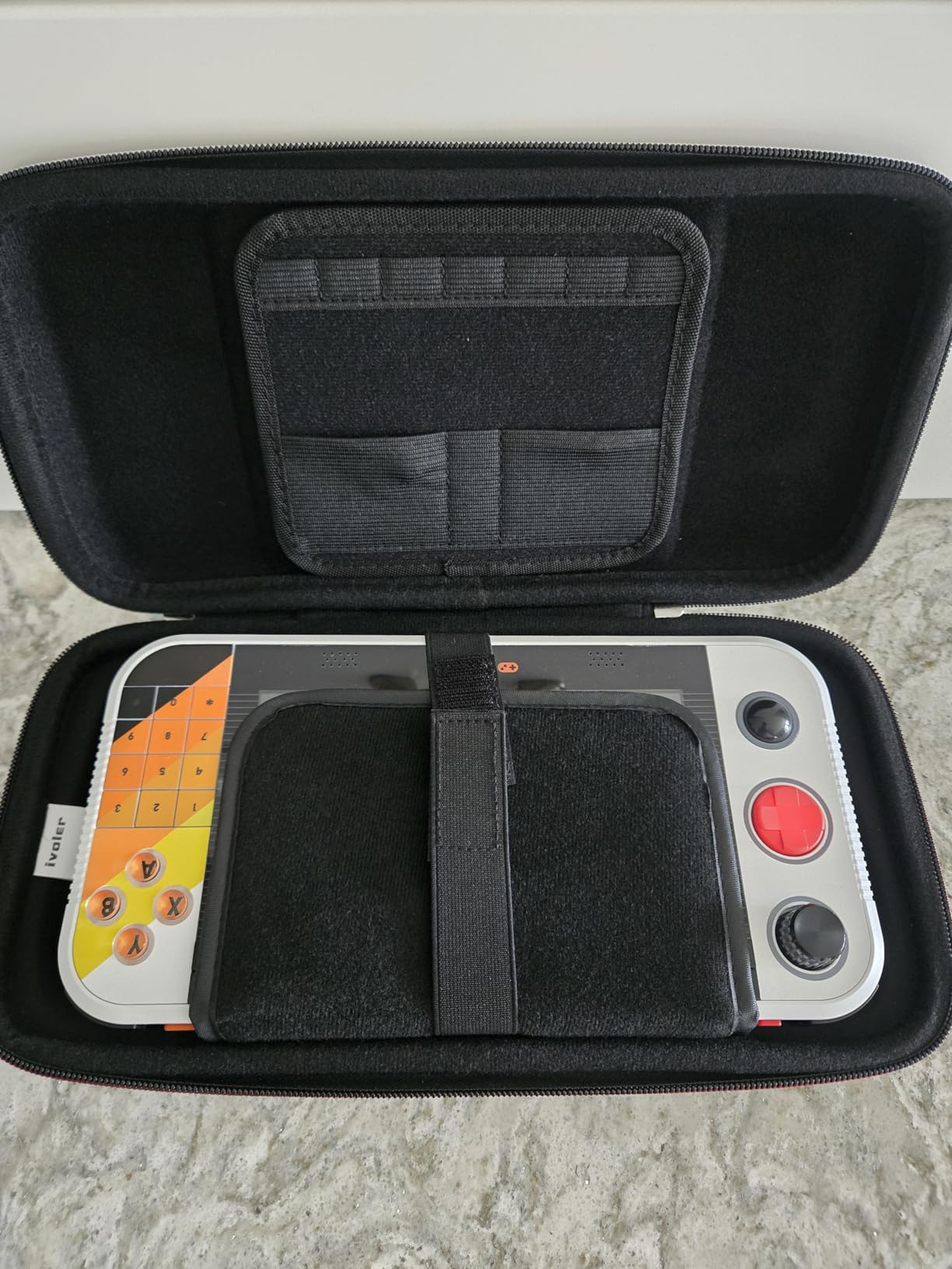 ivoler Carrying Case for Lenovo Legion Go S/ASUS ROG Xbox Ally/Xbox Ally X, Portable Hard Shell Pouch Travel Bag Built-in Gaming Charger Dock Storage, 8 MicroSD and 2 Credit Sized Cards Slots -Black customer photo 1