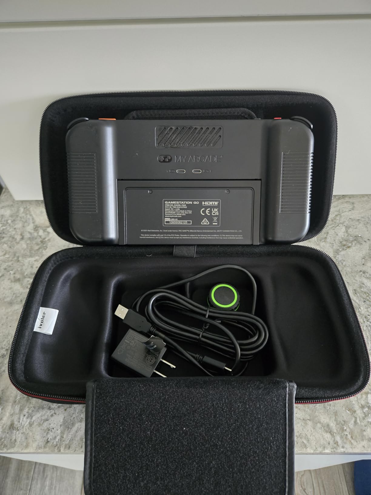 ivoler Carrying Case for Lenovo Legion Go S/ASUS ROG Xbox Ally/Xbox Ally X, Portable Hard Shell Pouch Travel Bag Built-in Gaming Charger Dock Storage, 8 MicroSD and 2 Credit Sized Cards Slots -Black customer photo 2