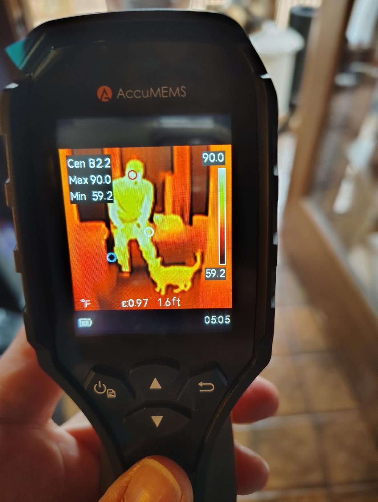 GT14S Thermal Imaging Camera with Thermometer Mode, Ultra-Light 240g, -4°F~1022°F Range, 14H Runtime, Live Tracking with Edge-Enhanced Display, Infrared Camera for HVAC/Electrical Inspection customer photo 1