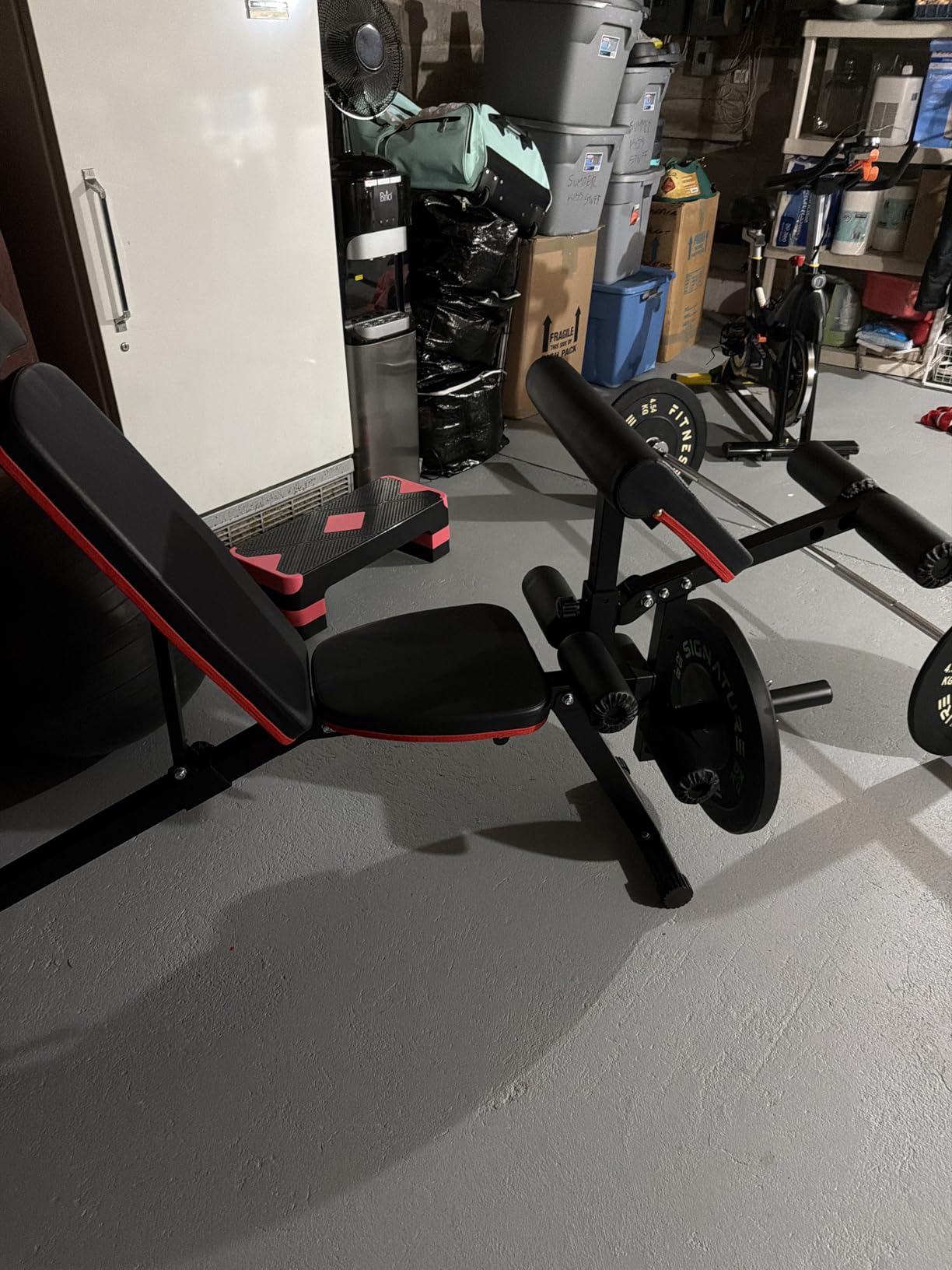 XDDIAS Workout Bench, Adjustable Weight Bench with Leg Extension and Leg Curl, Extended Headrest, 900LBS Preacher Curl Bench Incline Decline Flat Workout Bench for Home Gym Full Body Exercise customer photo 1