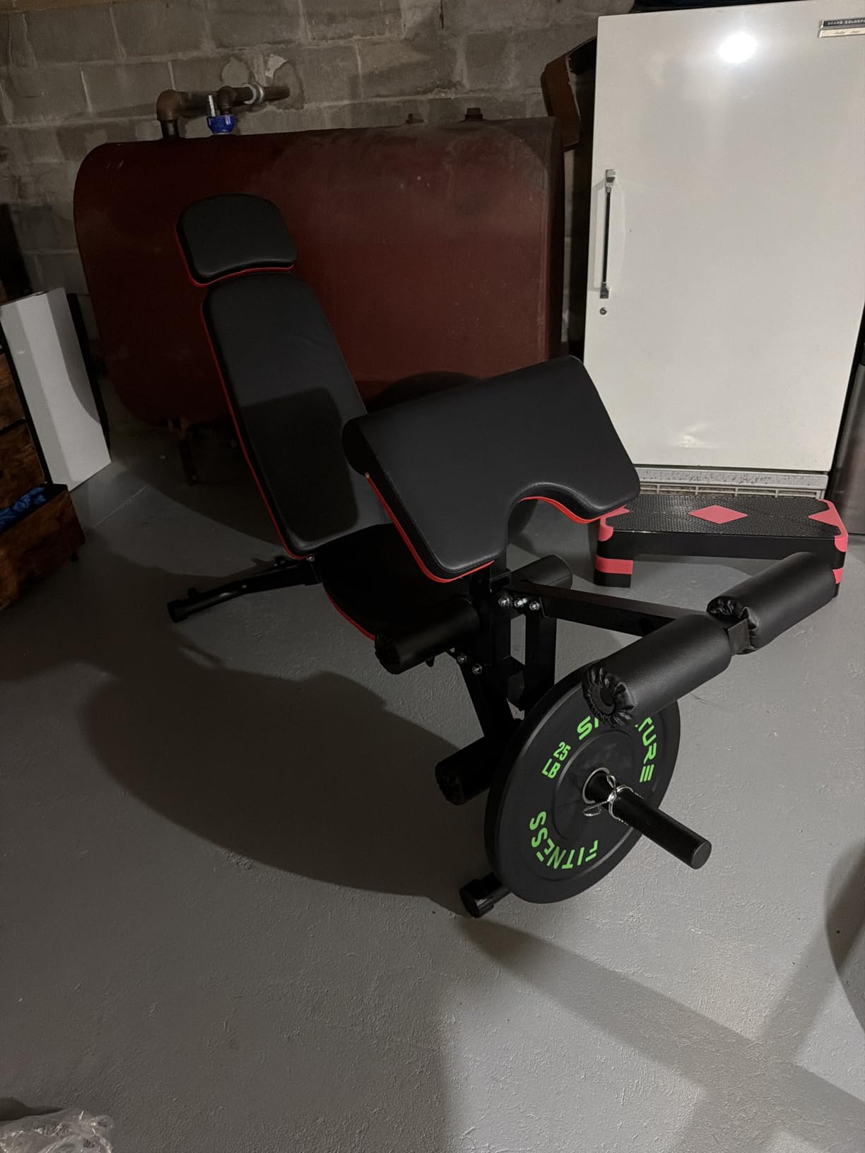 XDDIAS Workout Bench, Adjustable Weight Bench with Leg Extension and Leg Curl, Extended Headrest, 900LBS Preacher Curl Bench Incline Decline Flat Workout Bench for Home Gym Full Body Exercise customer photo 2