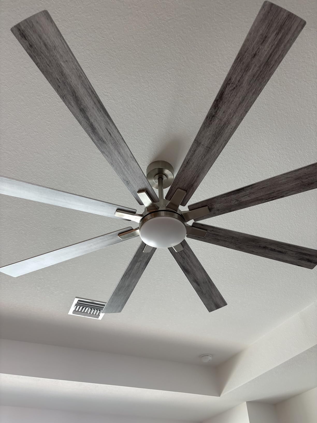 72 Inch Ceiling Fans with Lights and Remote, Dual-Sided Reversible Blades for Versatile Decor, Quiet DC Motor, 120 Degree Wide-Angle Customized Brightness and 3CCT, Damp Rated for Indoor/Outdoor Use customer photo 1