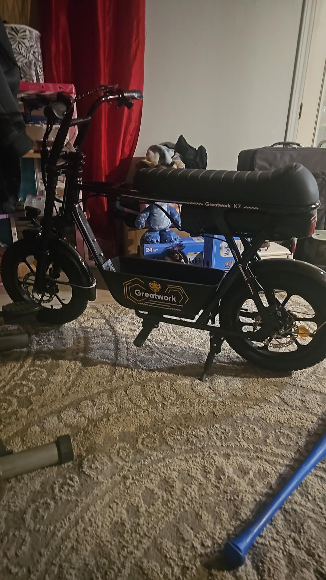 GREATWORK Peak 1200W Electric Scooter with Seat, 480Wh Removable Battery, 30 Miles Max Range, 20MPH Top Speed, 16x3.0 Fat Tire Motorcycle E Scooter for Adults with Basket for Pet s& Cargo customer photo 2