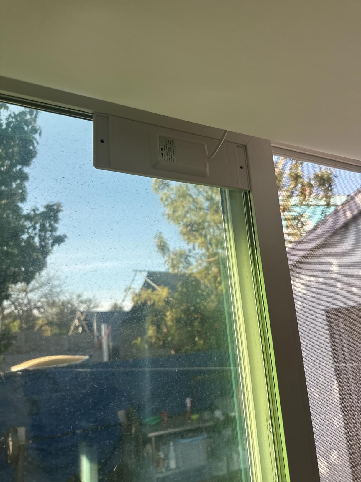 No Drill Motorized Blinds with Remote, Blackout Automatic Blinds with Solar Panel, Cordless Smart Electric Roller Shades for Windows, White, 34 x 72 customer photo 2
