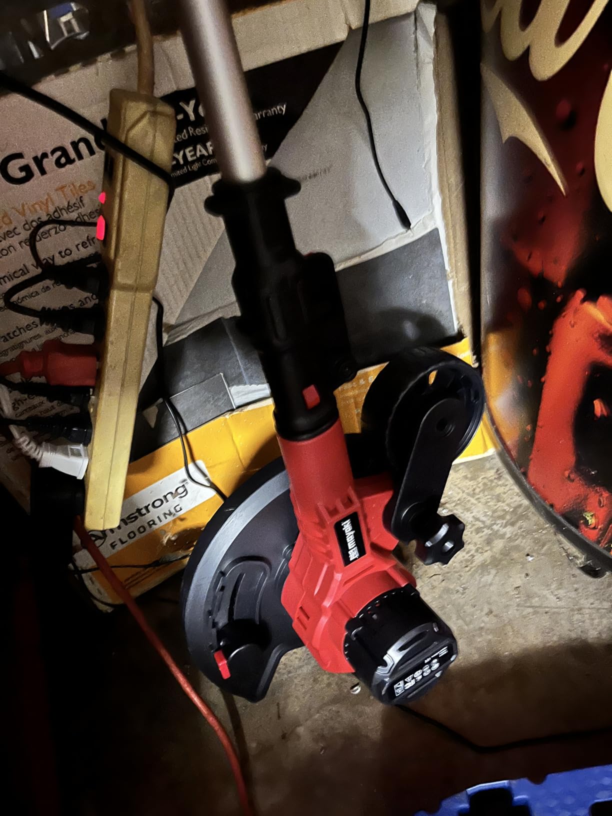 Brushless Lawn Edger Compatible with Dewalt 20v Battery (Tool ONLY), Electric Cordless Edger/Trencher, 9'' Blade, 3 Position Adjustable Depth, 180°Handle, Lightweight with Rear Wheel for Landscaping customer photo 1
