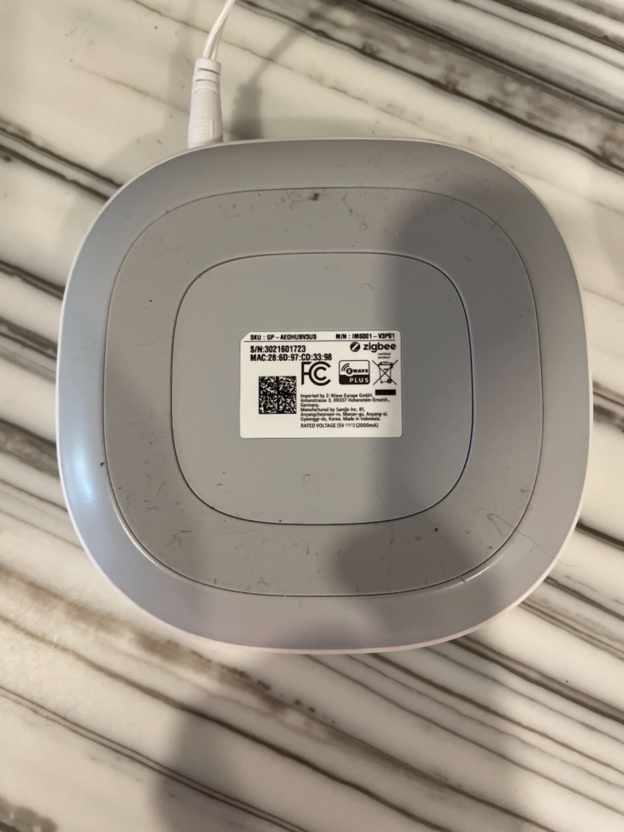 Aeotec Smart Home Hub2 - V4, Works as a SmartThings Hub, Zigbee, Matter Gateway, Compatible with Alexa, Google Assistant, WiFi customer photo 2