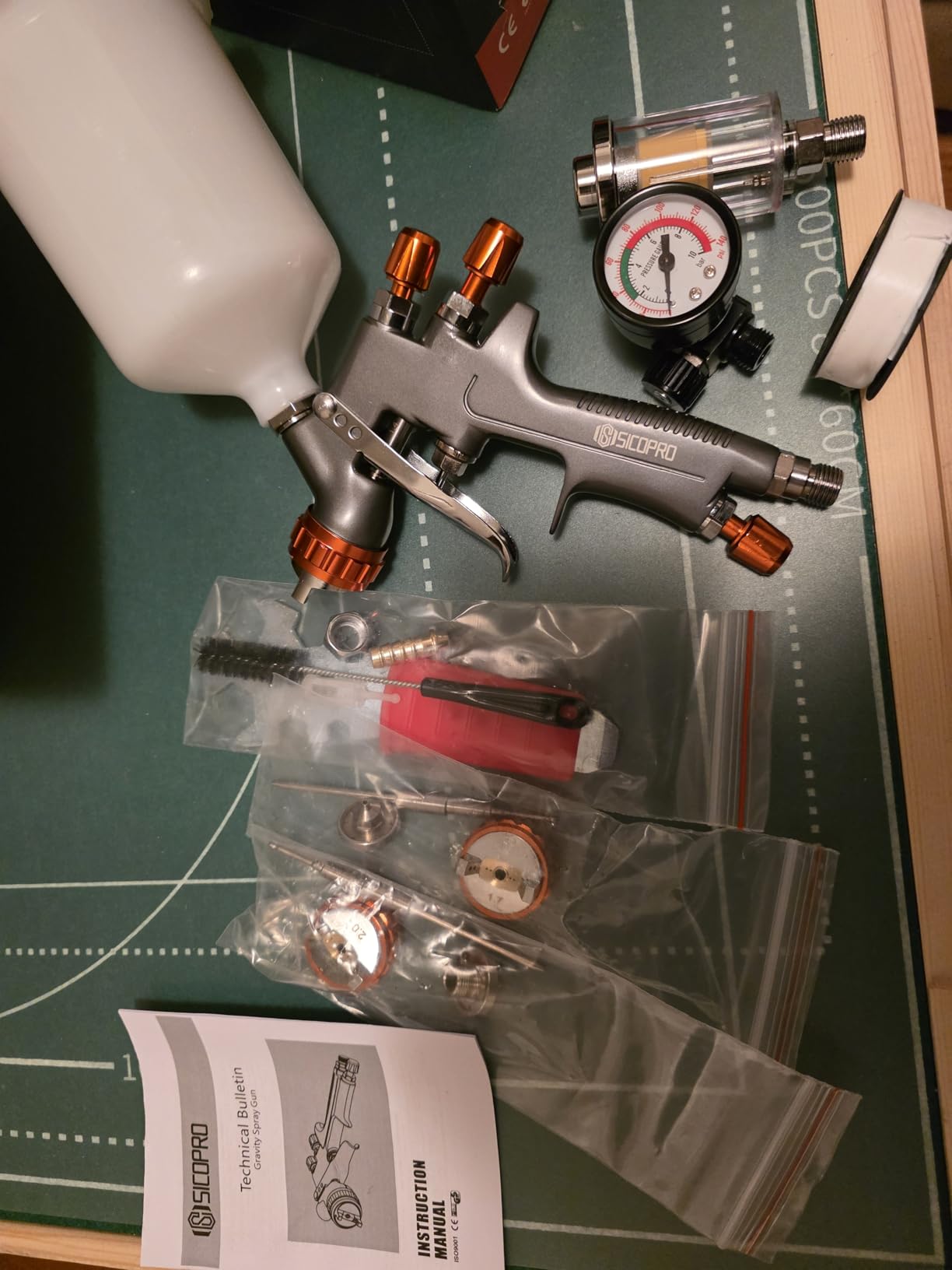 Car Painting Gun, HVLP Paint Sprayer Gun for Painting Cars, House Painting, Paint Guns Automotive, 1.3/1.5/1.7mm High-Precision Nozzles, Varnish and Top Coat customer photo 2