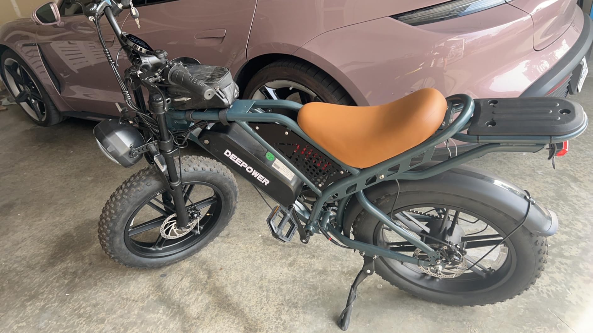 DEEPOWER Electric Bike for Adults, 2000W Peak Motor&32MPH Electric Dirt Bike, 48V 20AH/35AH/60AH Battery, 70-160 Max Miles, Dual Suspension Ebikes for Adults, 20