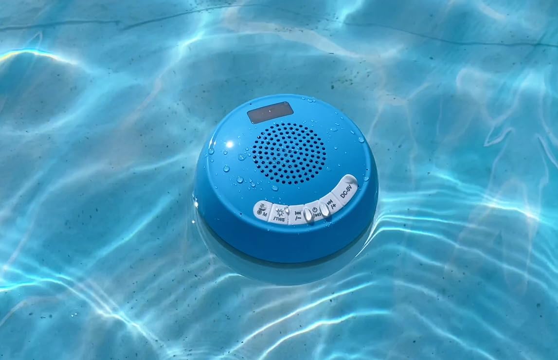 FluSing 3 in 1 Floating Pool Speaker with Digital Thermometer customer photo 1