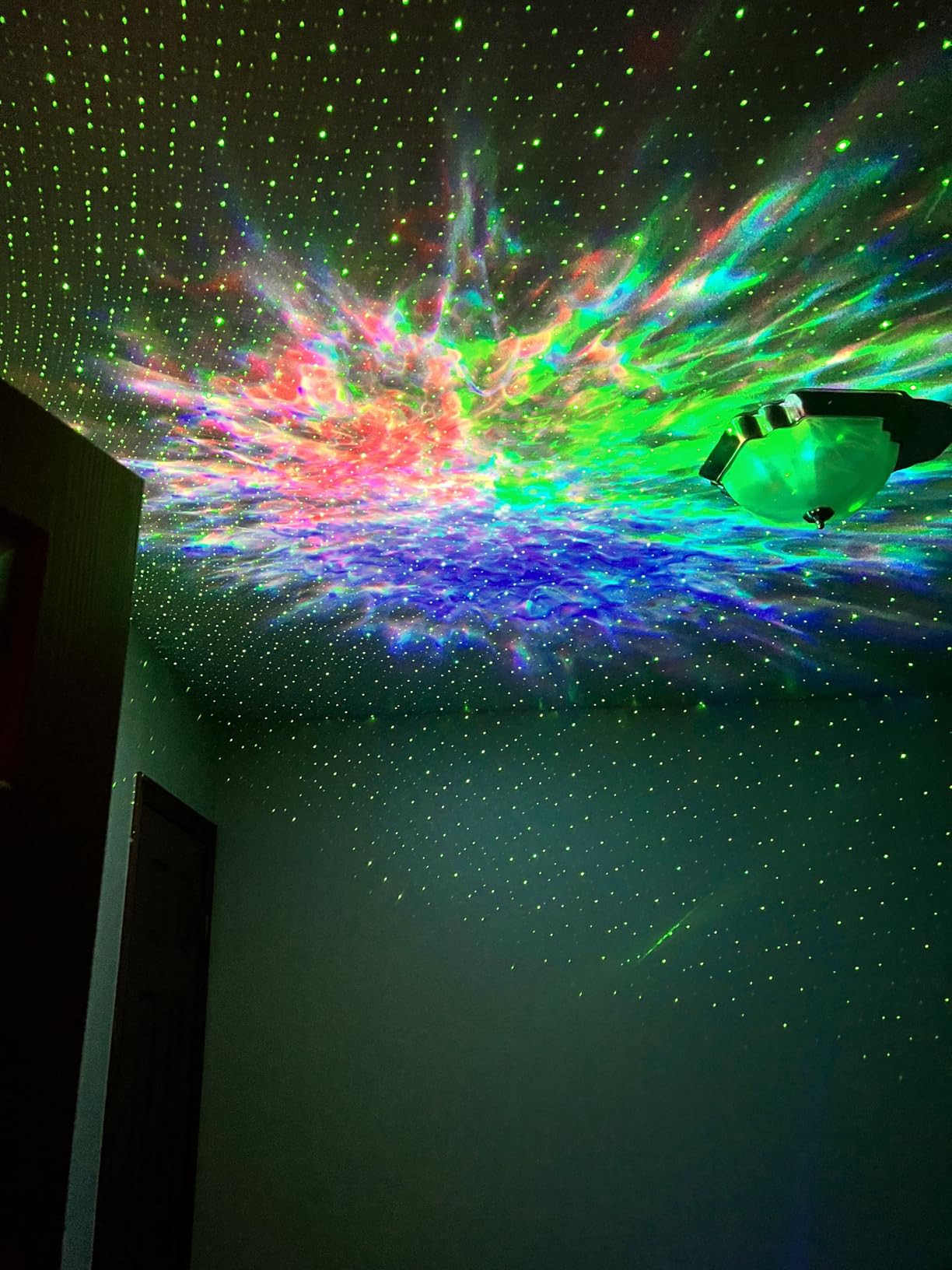 Galaxy Projector for Bedroom, 15-Color Galaxy Light Projector Star Projector for Kids Night Light Projector Night Light for Kids, Remote 15 White Noise Sound Machine Ceiling Star Lights for Bedroom Gift customer photo 1