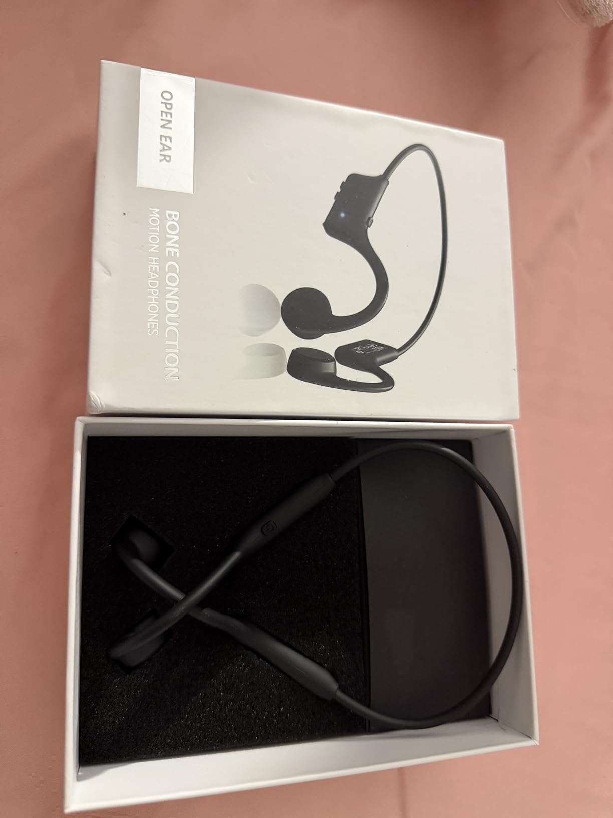 Bone Conduction Headphones, Bluetooth 5.4 Open Ear Headphones, 12Hrs Playtime Wireless Earbuds with Mic, Lightweight Comfort, IPX5 Waterproof Running Headphones for Gym, Cycling, Outdoor customer photo 2