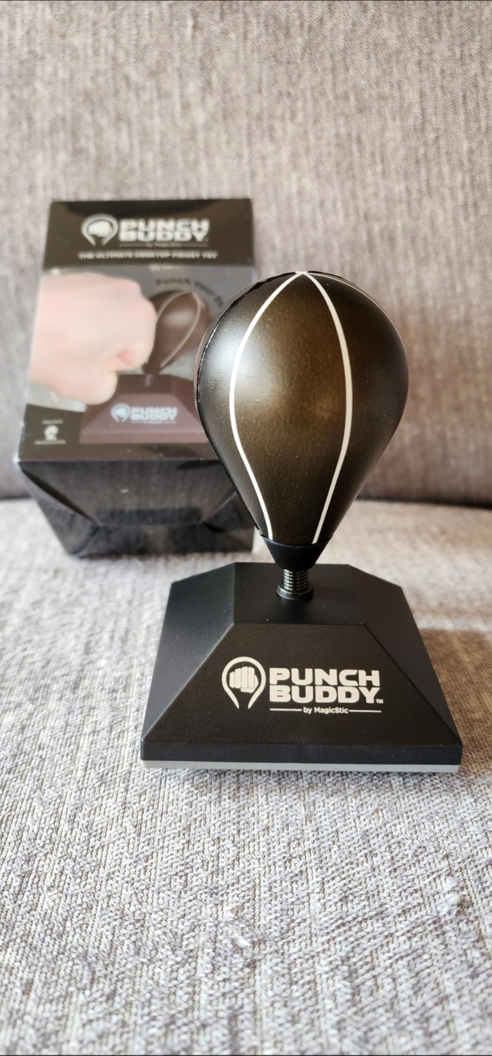 Desktop Punching Bag - Desk Fidget Toy for Stress Relief & Focus - Mini Suction Cup Punch Ball with Patented Griply™ Technology - Office Stress Reliever for Adults, Teens & Coworkers customer photo 2