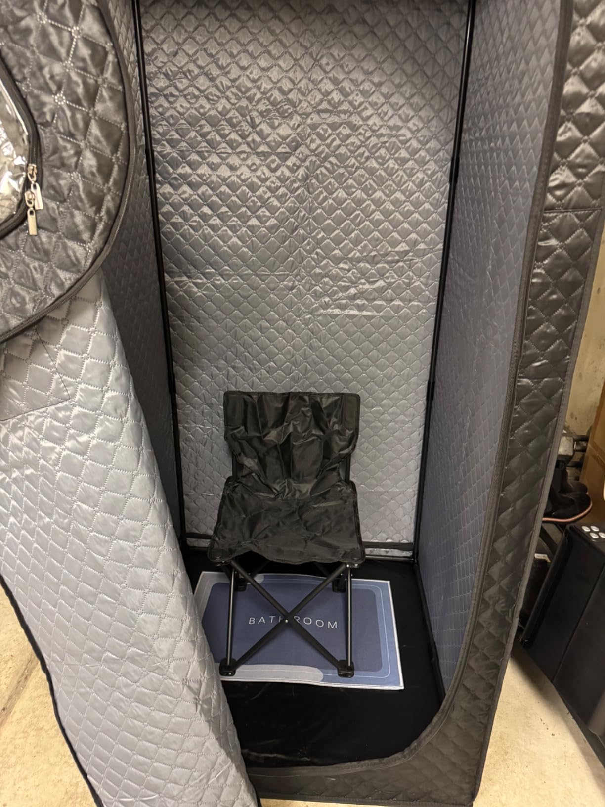 MIXC Upgraded Low EMF Infrared Sauna Box - Ideal for Relaxation & Detoxification | Includes Folding Chair | Multi-Layer Full-Body Sauna Tent for Home, Spa, Indoor, Outdoor & Gym Use (Infrared Version) customer photo 1
