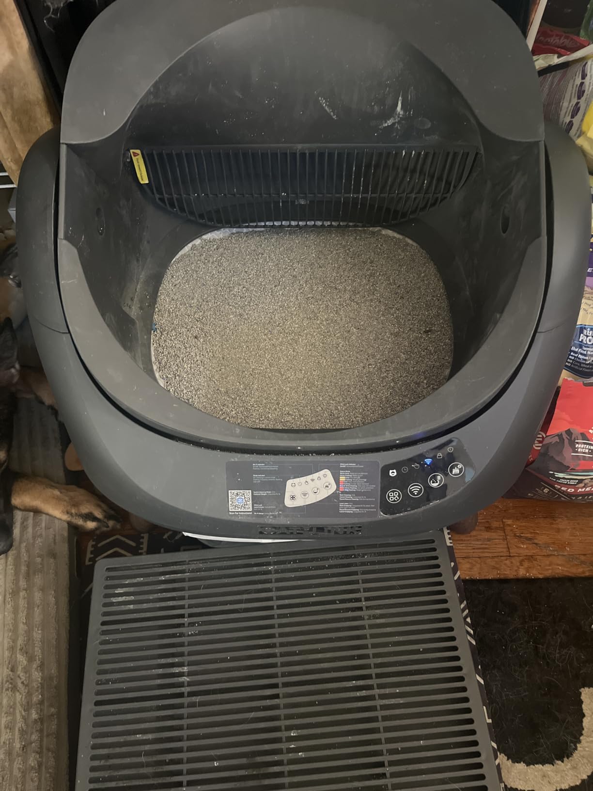 CATLINK Self Cleaning Cat Litter Box Open-X, 5G & 2.4G WiFi, Safe Anti-Pinch Automatic Litter Box Open Top, AI Waste Analysis Health Monitor, App, Odor Free - Grey/Large (Single-Cat Household) customer photo 2