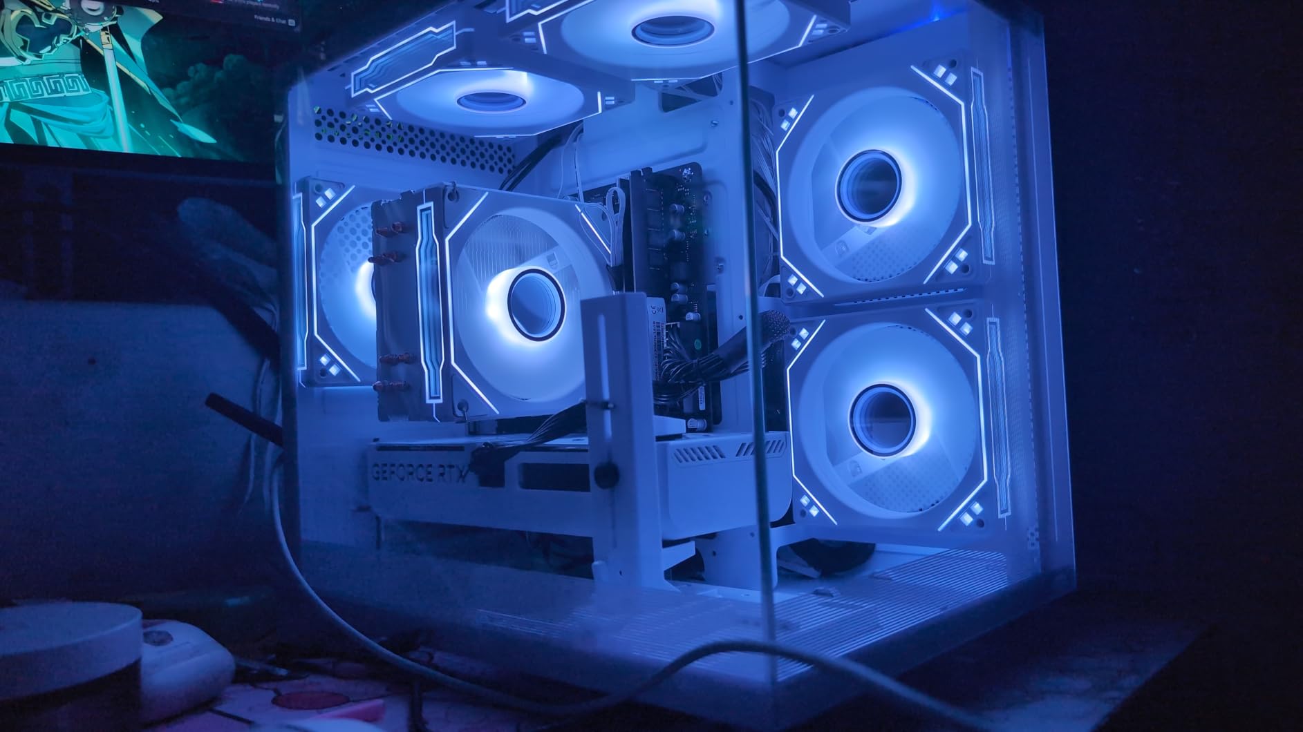Gaming PC Desktop Ryzen 7 5700X, GeForce RTX 5060, 16G DDR4 RAM, 1TB NVME SSD, Prebuilt Tower Computer for Gaming, Home VR customer photo 2