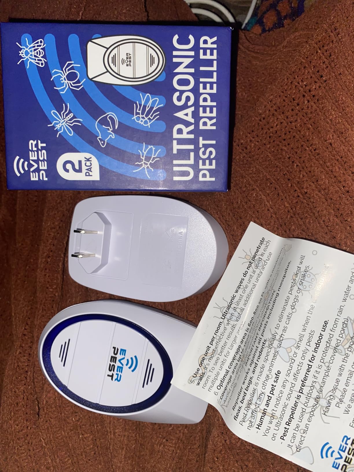 Ultrasonic Pest Control Repeller (2-Pack) Plug in Flea Rat Roach Mosquito Cockroaches Rodent Spider Scorpion Fruit Fly Insect Indoor Plug Getter customer photo 1