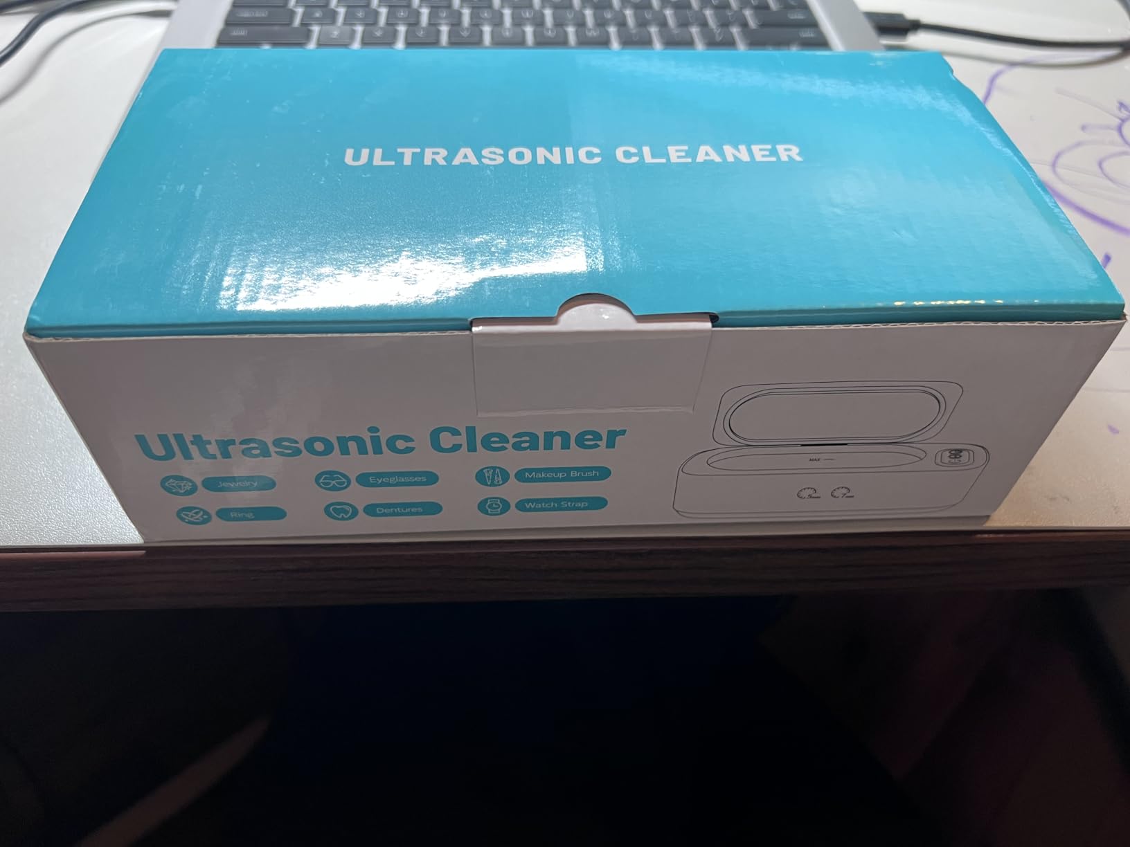 Ultrasonic Cleaner, 48kHz Professional Ultrasonic Jewelry Cleaner for Eyeglasses, Jewelry, Rings, Watch Straps, Dentures and More, Dual Cleaning Modes & 304 Stainless Steel Tank, 400ML Capacity, Black customer photo 2