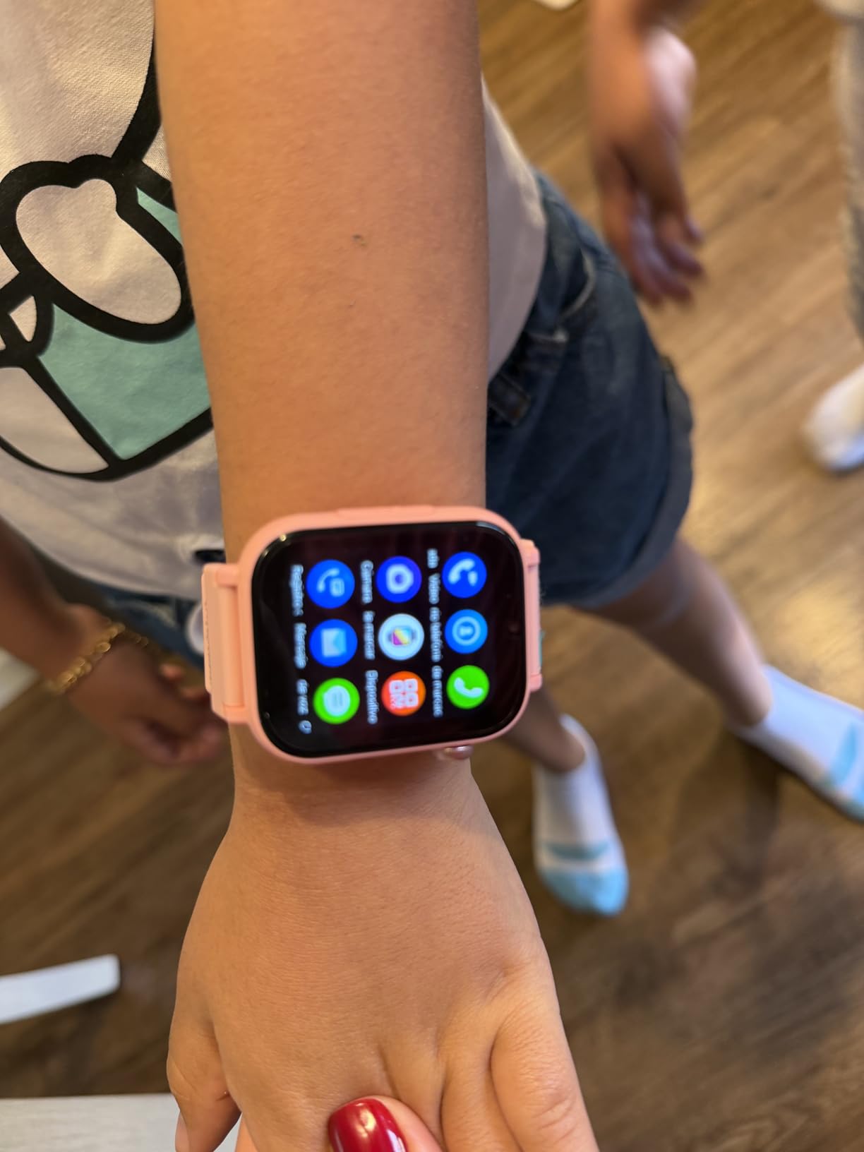 MOKAST 4G Kids Smart Watch for Boys Girls, Kid Watch Phone Ages 4-12 with Call, GPS, SOS, Video Call, Games, Camera, Alarm, Touchscreen Smartwatch for Children Birthday Gift (Includes SIM Card) customer photo 1