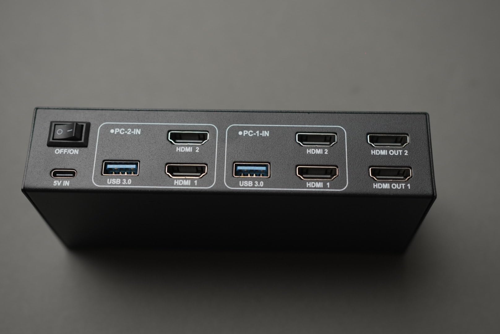 HDMI KVM Switch 2 Monitors 2 Computers, 4K@60Hz USB KVM Switches Dual Monitor with 4 USB 3.0 Ports Sharing Keyboard Mouse Printer, Monitors Switch for 2 Computers, HDMI Switcher 2 in 2 Out customer photo 1