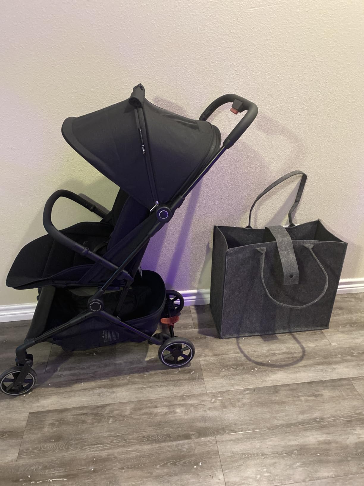 Momcozy TuckGo Lightweight Travel Stroller, One Click Fold for Toddlers 6M-3Y, 33L Bottom Storage, Compact Easier Air Travel, Travel Bag Included, 3-Position Recline, UPF 50+ Canopy, 5-Point Harness customer photo 1