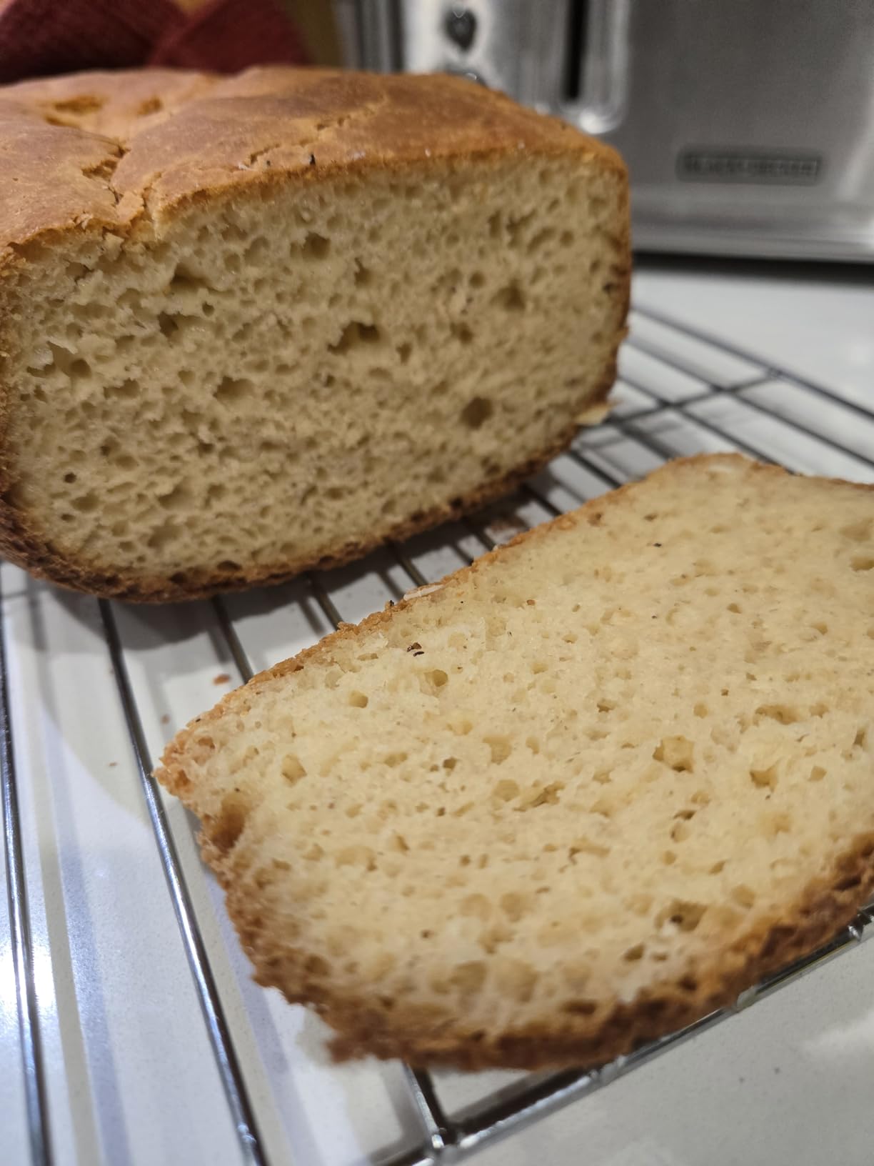 Bread Maker, 2LB Stainless Steel Bread Machine, 17-in-1 Automatic Settings, Non-Stick Pan, Beginner-Friendly Controls, Easy to Clean, Low Noise, High Success Rate for Homemade Bread customer photo 2