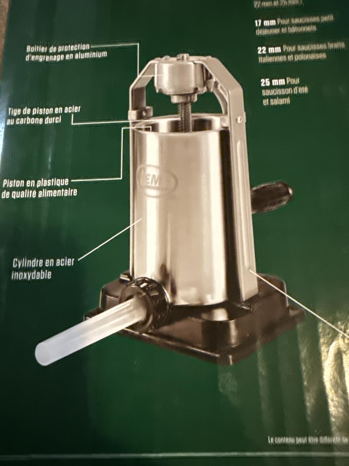 LEM Products 5 lb Vertical Sausage Stuffer with Tubes, Meat Stuffer Machine for Home Kitchen Use, Sausage Maker with Air-Release Piston and Stuffing Tubes, Makes All Sausages customer photo 1