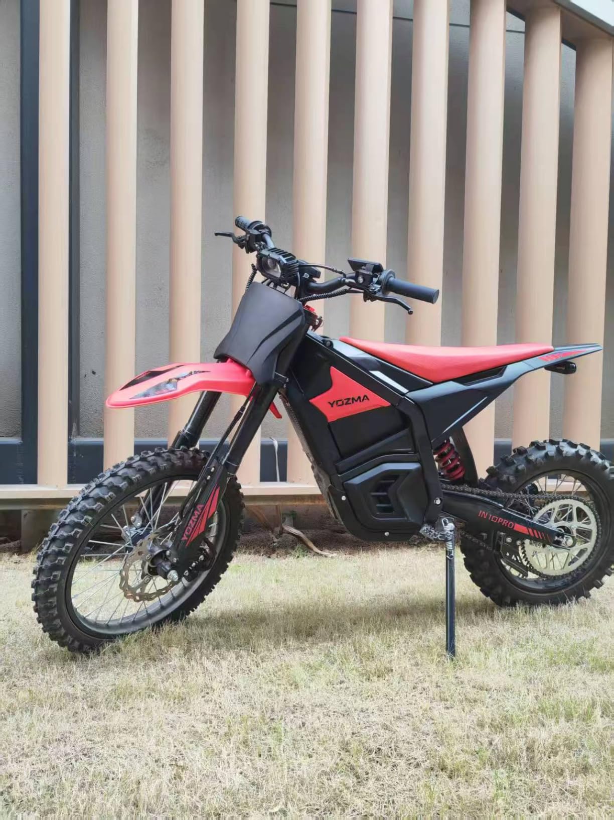 IN10 Pro Electric Dirt Bike, 5500 Peak Mid-Drive Motor, 50 Mph Max Speed Ebike, 60V 27AH Battery with 60 Miles Max Range, 17''/14'' Off-Road Tires, Hydraulic Brakes & Dual Shock Absorption customer photo 1