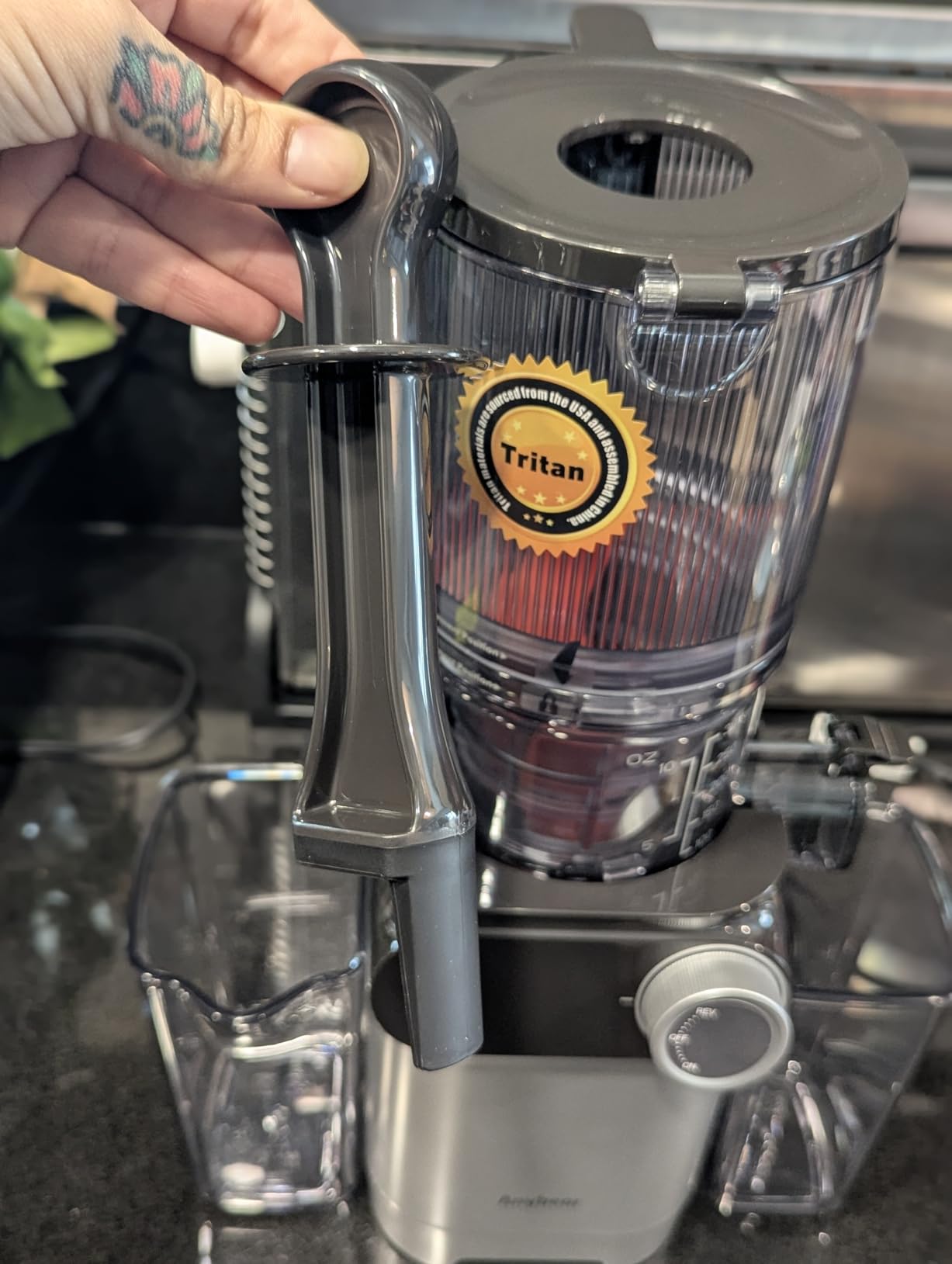 Anybear Cold Press Juicer 200W Masticating Slow Juicer 4.3
