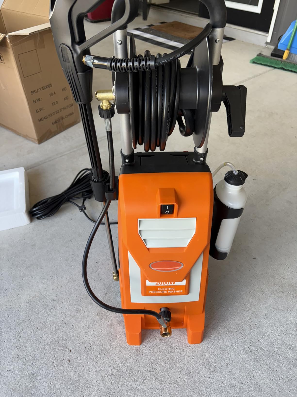 Gas Powered Pressure Washer 4200 PSI Gas Power Washer 4.0 GPM 212CC Commercial High Pressure Washer Cleaner, with 25ft Hose, Spray Gun and Extension Wand, 5 Quick Connect Nozzles, Copper Pump customer photo 1