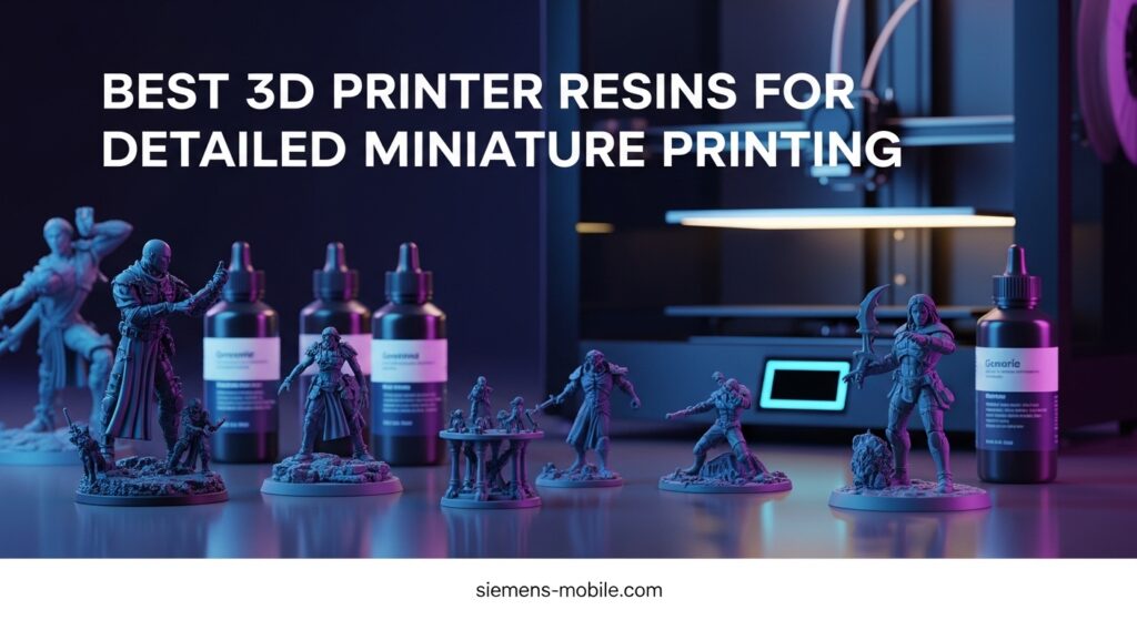 Best 3D Printer Resins for Detailed Miniature Printing