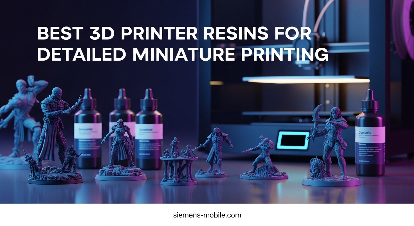Best 3D Printer Resins for Detailed Miniature Printing
